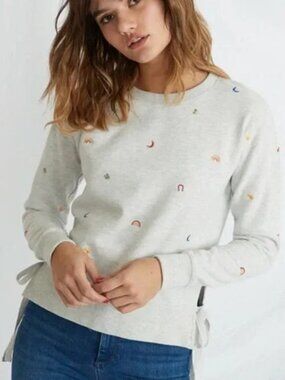Marine Layer Nora Lucky Charms Side Tie Sweatshirt Small